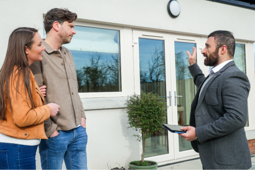 Estate agent outside